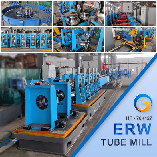 Hg165 Factory Direct Selling Industrial Carbon Round Square Rectangle Pipe Making Machine/High Frequency Welding ERW Steel Tube Mill/Tube Mill Machine