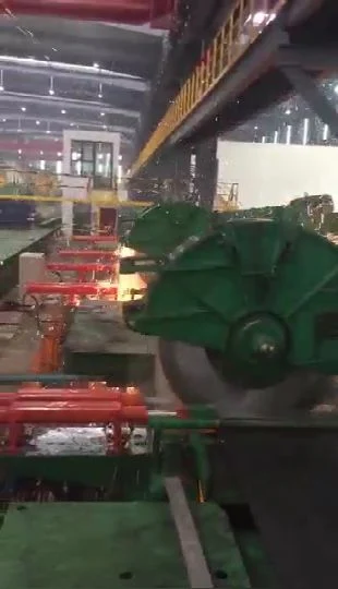 Hot Rolling Mill Production Line with Straightener and Cold Saw, Stacker, Bundling Machine