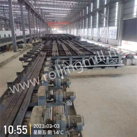 Hot Rolling Mill Production Line with Straightener and Cold Saw, Stacker, Bundling Machine