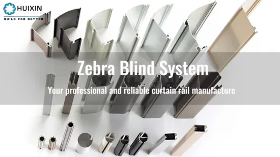 Wood Grain Aluminum Roller Blinds Material Components for Zebra Blinds